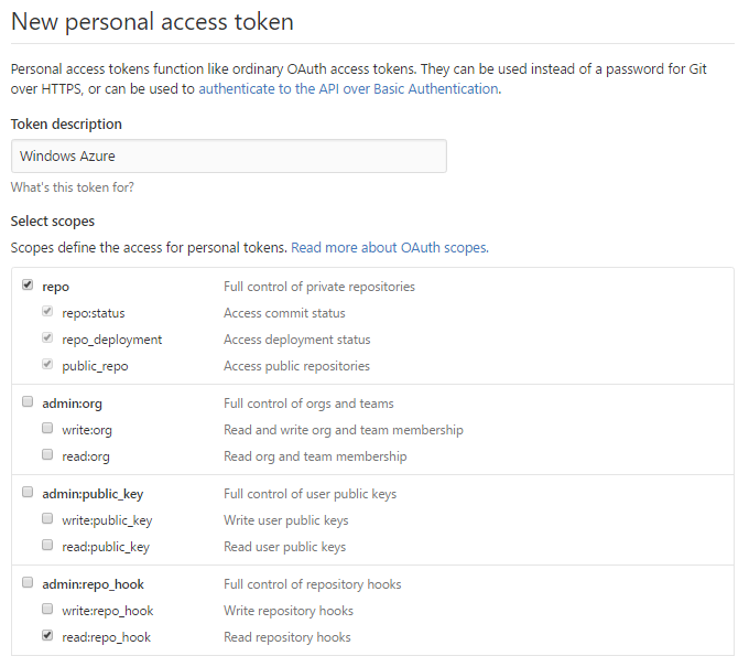 image of GitHub Personal Access Tokens