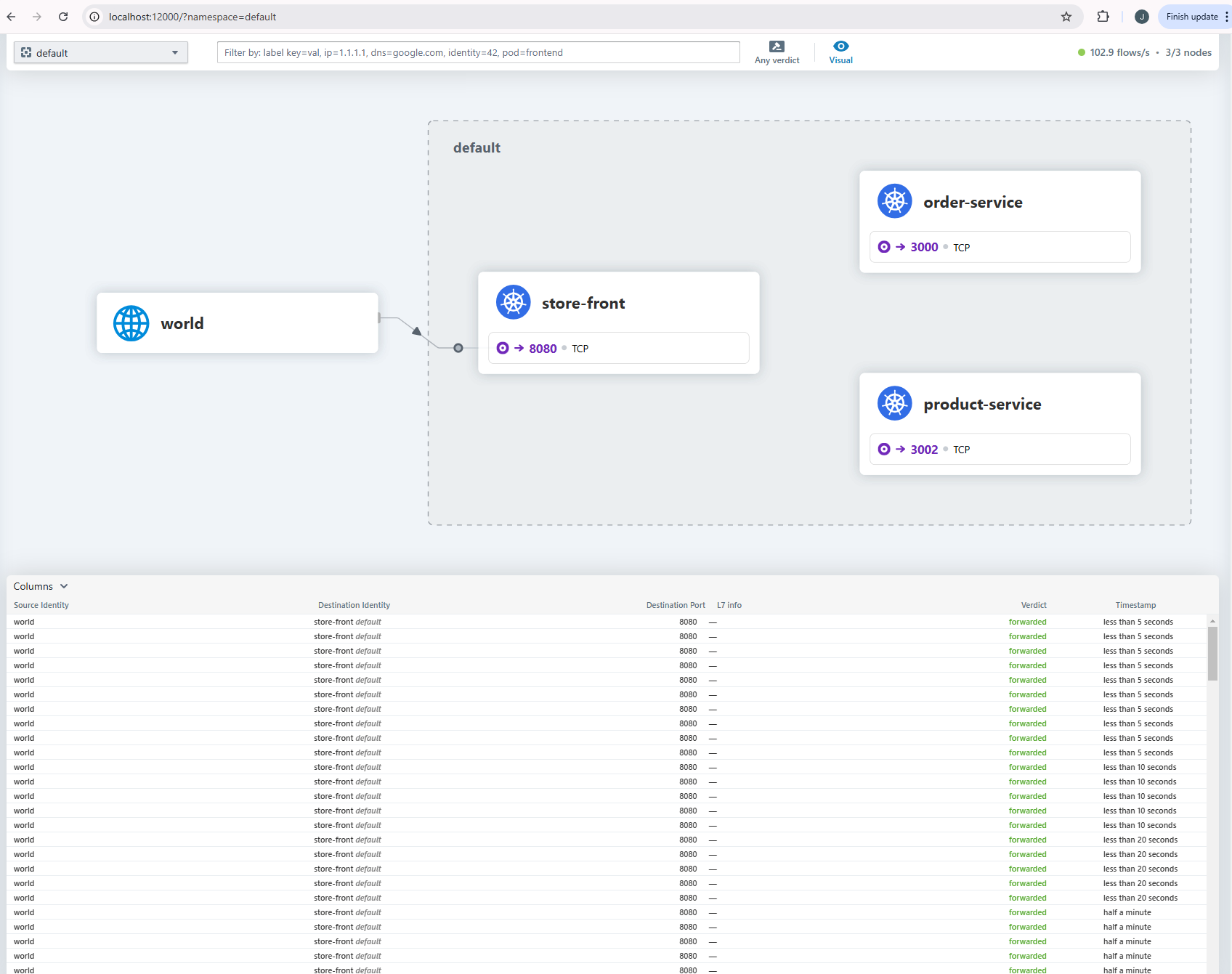 Accessing the Hubble UI