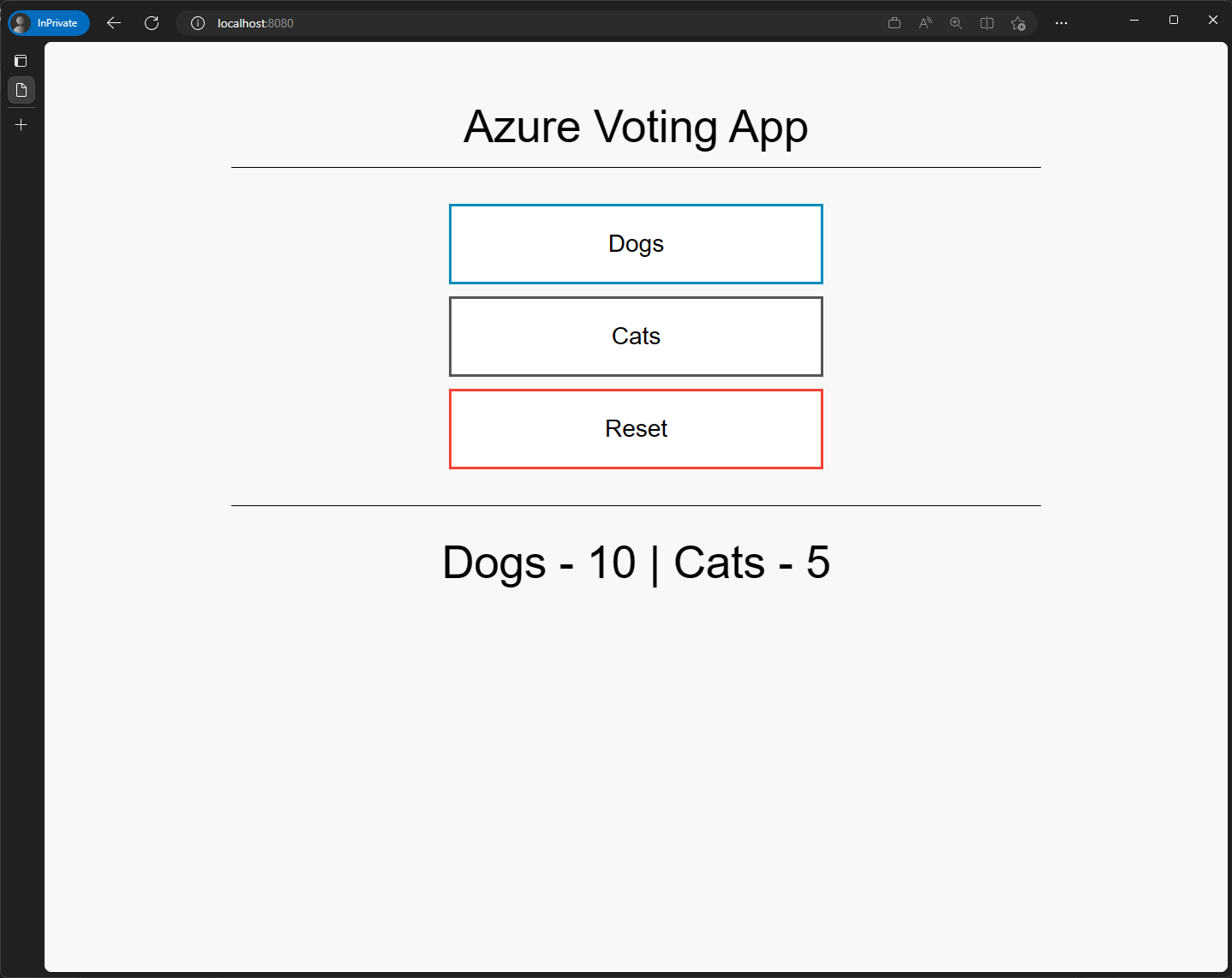 Azure Voting App on AKS