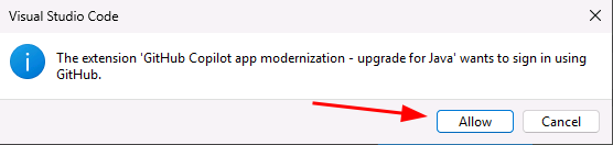 Allow GitHub Sign In