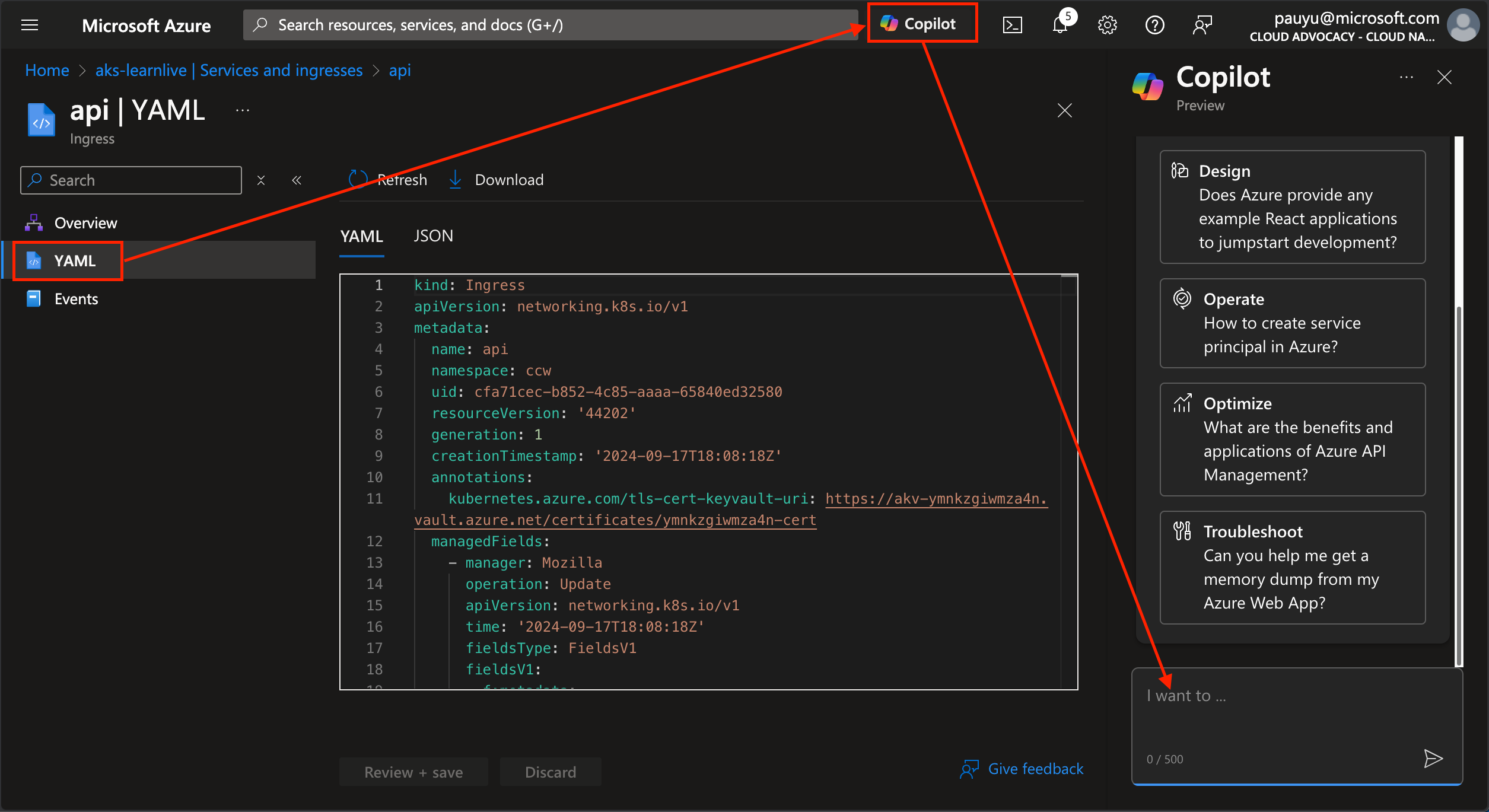 Fix ingress with copilot