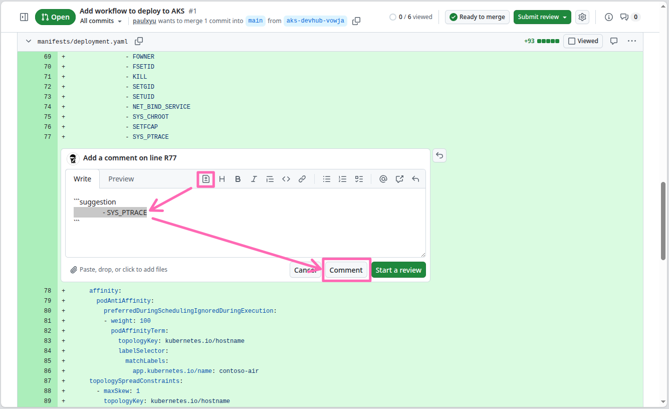 Add suggestion to remove SYS_PTRACE