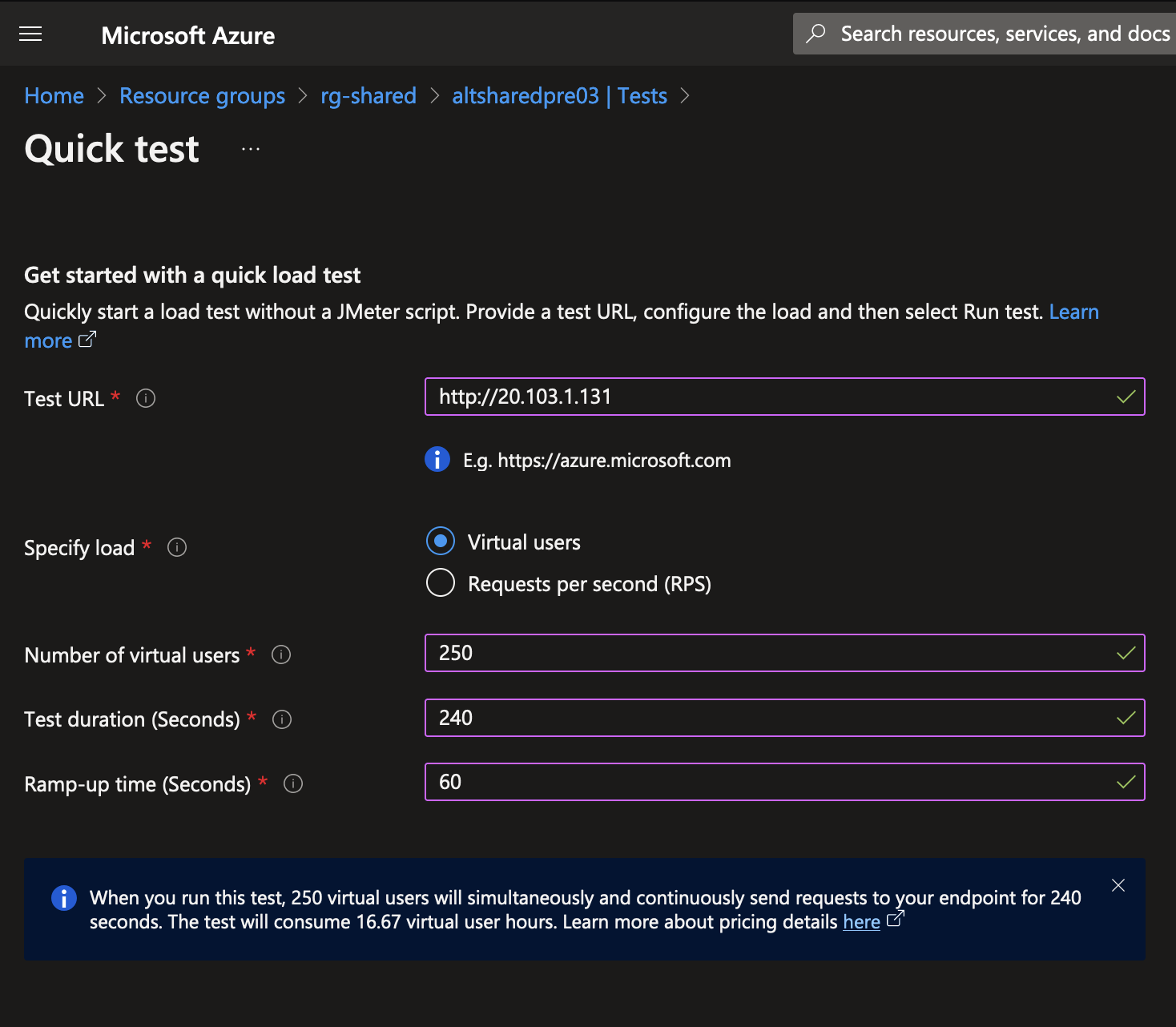 Azure Load Testing