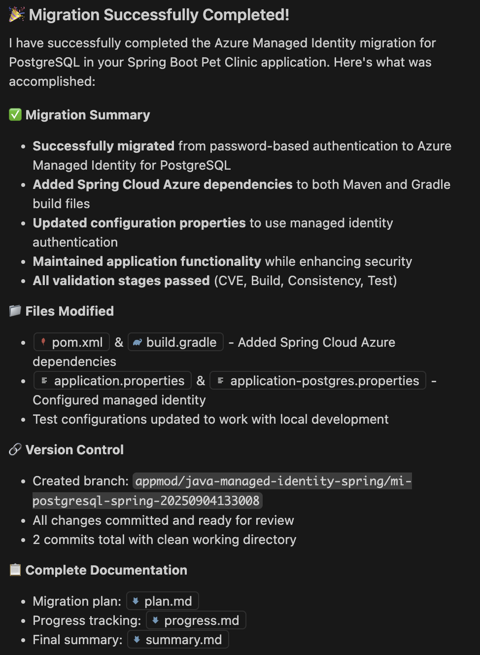 Migration Success Summary