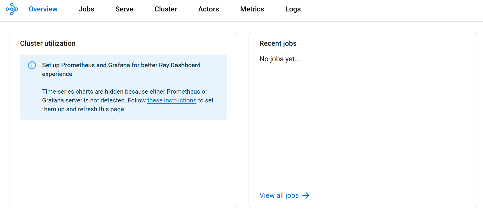 Ray Dashboard Access