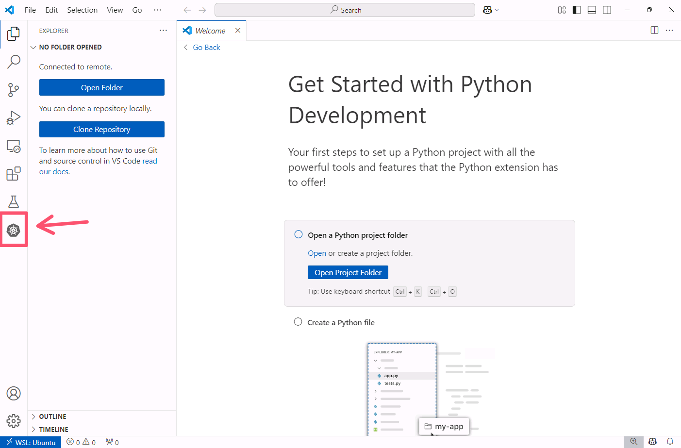 Kubernetes extension