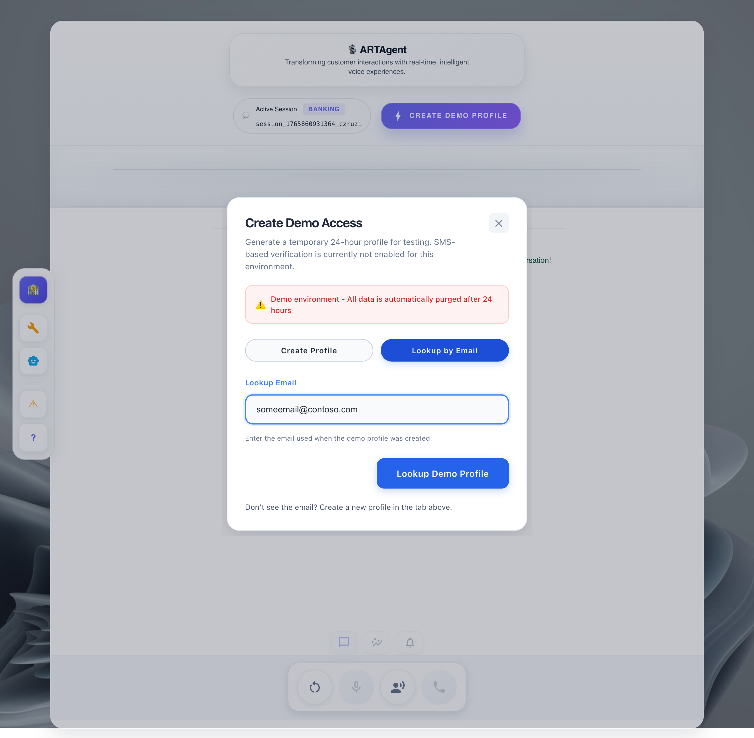 Lookup Email Entered