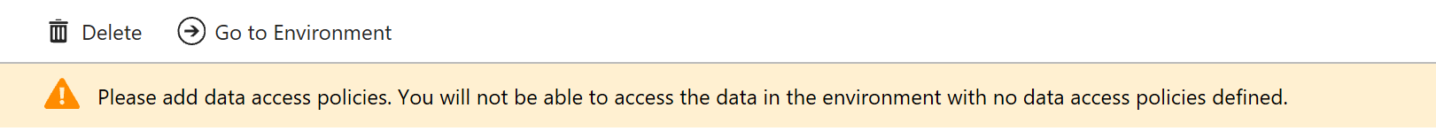 Data Access Policy Error
